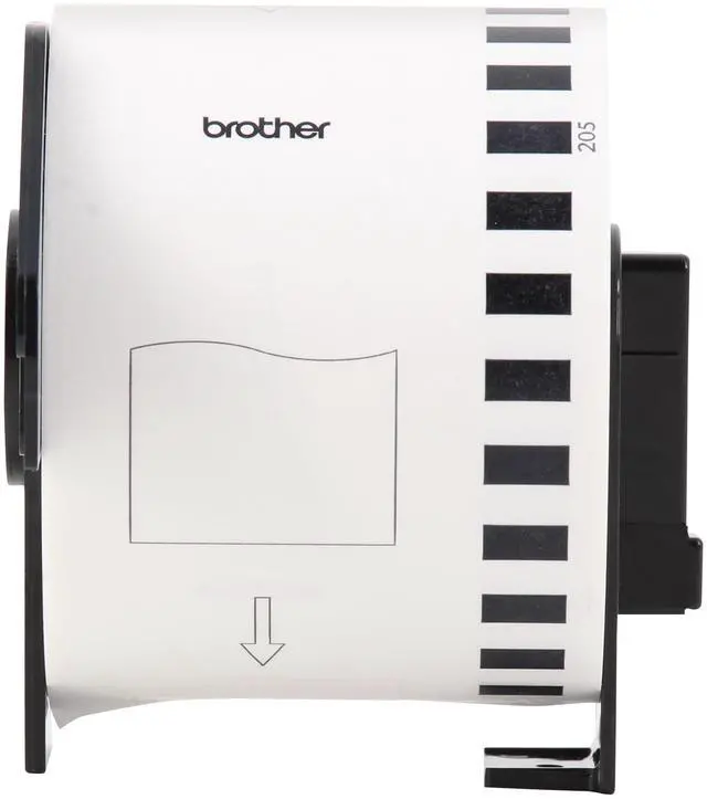 Alt view image 7 of 9 - Brother Continuous Paper Label Tape, 2.4" x 100 ft, White, 24 Rolls/Pack