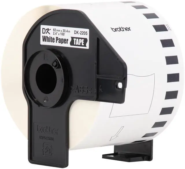 Alt view image 6 of 9 - Brother Continuous Paper Label Tape, 2.4" x 100 ft, White, 24 Rolls/Pack