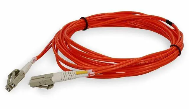 Alt view image 5 of 5 - THIS IS A 4M LC (MALE) TO LC (MALE) ORANGE DUPLEX RISER-RATED FIBER PATCH CABLE.