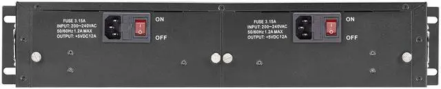 Alt view image 10 of 11 - Black Box LHGC-RACK Copper to Fiber Media Converter Chassis - 2U 14-Slot
