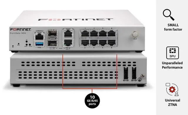 Alt view image 4 of 10 - Fortinet FortiGate FG-90G Network Security/Firewall Appliance FG90GBDL80912