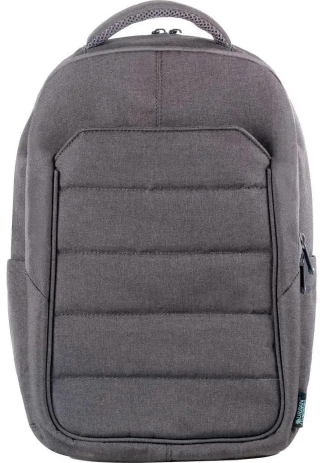 Alt view image 19 of 20 - Greenee Eco Double Compartment 14" Device Backpack Gray/Green ELB14UF