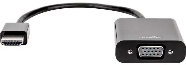 Alt view image 11 of 12 - 6FT HDMI TO VGA ADAPTER M/F BLK