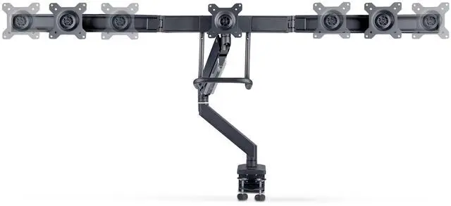 Alt view image 13 of 15 - StarTech Desk Mount Triple monitor desk mount with support for up to 27" monitors with height adjustable crossbar