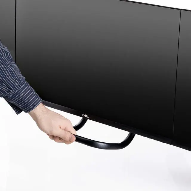 Alt view image 11 of 15 - StarTech Desk Mount Triple monitor desk mount with support for up to 27" monitors with height adjustable crossbar