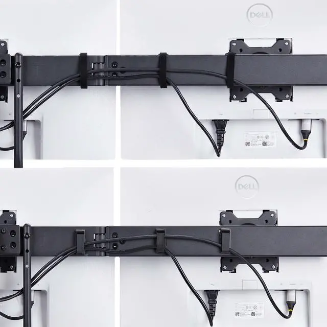Alt view image 14 of 15 - StarTech Desk Mount Triple monitor desk mount with support for up to 27" monitors with height adjustable crossbar