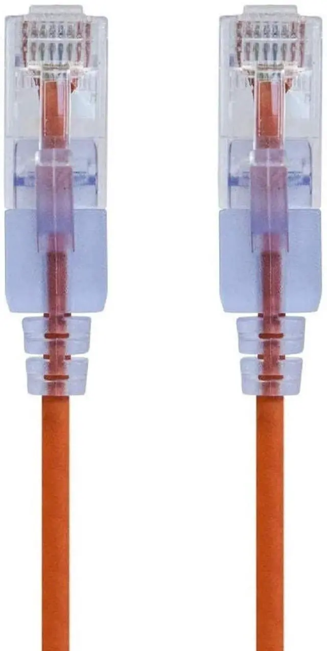Alt view image 2 of 14 - Monoprice Cat6A Ethernet Patch Cable - 10 Feet - Orange (10 Pack) Snagless RJ45 550Mhz UTP Pure Bare Copper Wire 10G 30AWG - SlimRun Series