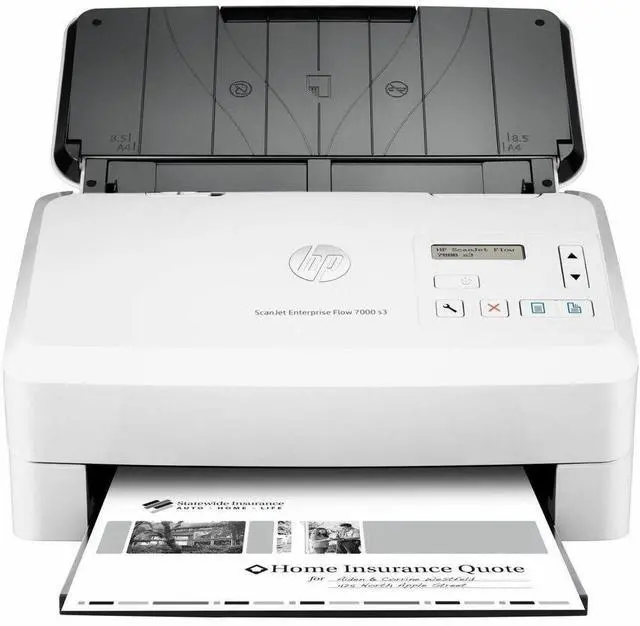 Alt view image 13 of 20 - HP Scanjet Enterprise Flow 7000 s3 Sheetfed OCR Scanner 600dpi