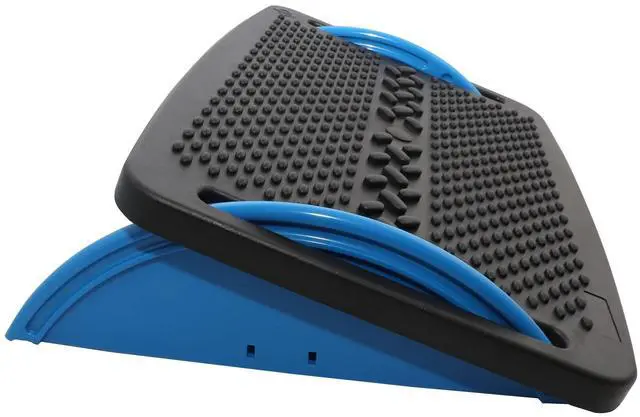Alt view image 11 of 15 - IO Crest Ergonomic Floating Tilt Foot Rest Textured Surface Reduce Muscle Strain, Black Blue (SY-ACC65076)