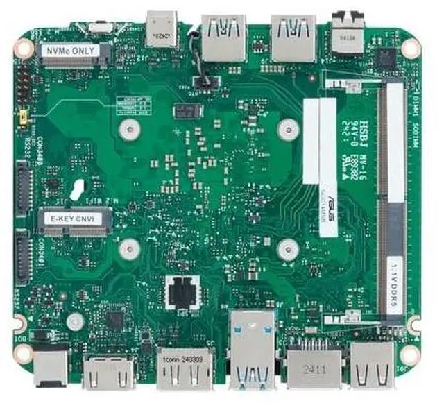 Alt view image 14 of 14 - ASUS NUC 14 Essential Barebone Kit Mini PC with Intel Processor N150, Single DDR5-4800 RAM slot, Single Storage Design, Triple Display support, 2.5G LAN, Wi-Fi 6E & Bluetooth 5.3, VESA Mount included