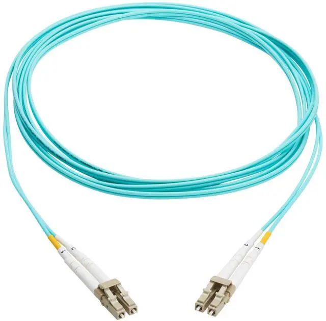 Alt view image 3 of 6 - Tripp Lite 10Gb Duplex Multimode 50/125 OM3 LSZH Fiber Patch Cable (LC/LC), Aqua