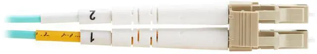 Alt view image 6 of 6 - Tripp Lite 10Gb Duplex Multimode 50/125 OM3 LSZH Fiber Patch Cable (LC/LC), Aqua