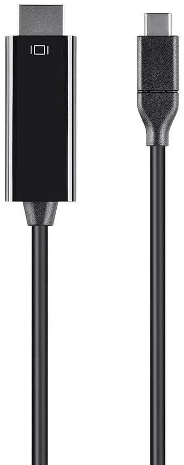 Alt view image 9 of 13 - Monoprice USB C to HDMI 3.1 Cable - 6 Feet - Black | 5Gbps, 4K@30Hz, Type C, Mirror or Expand you PC Display
