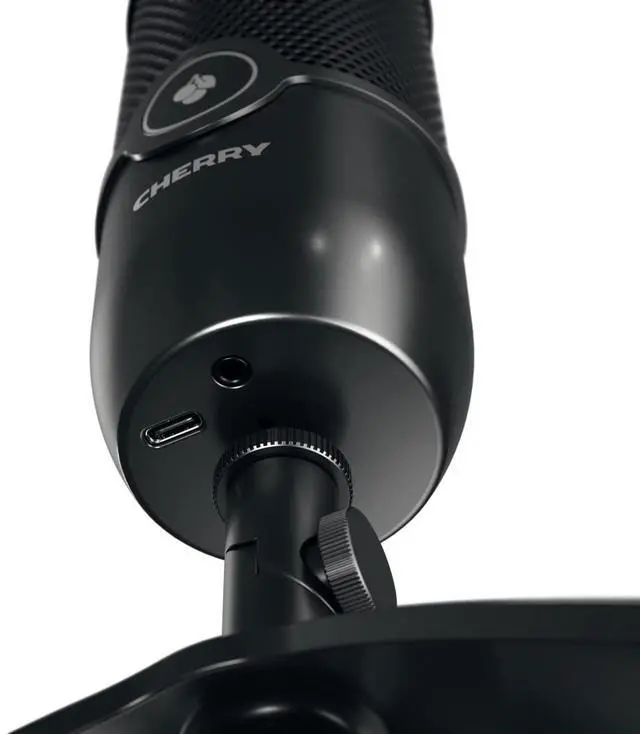 Alt view image 11 of 15 - CHERRY UM 3.0 Wired Microphone - Black - 8.20 ft - 20 Hz to 20 kHz - Cardioid - Stand Mountable - USB 2.0