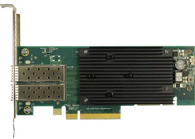Alt view image 2 of 6 - Solarflare Xtremescale 2 Port 10/25g Sfp28 Ull Fw Ol Ptp License Tcp Direct
