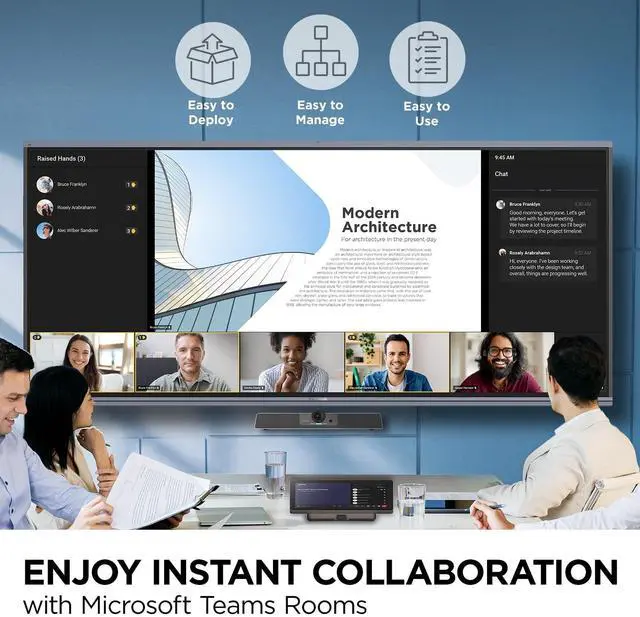 Alt view image 9 of 13 - ViewSonic MRC1010-TN 10.1" Touch Console Certified for Microsoft Teams Rooms with Anti-Glare, Full HD, 10-point Multi-touch, USB-C, Motion Sensor, HDMI ingest, and USB Input - ViewSonic MRC1010-T