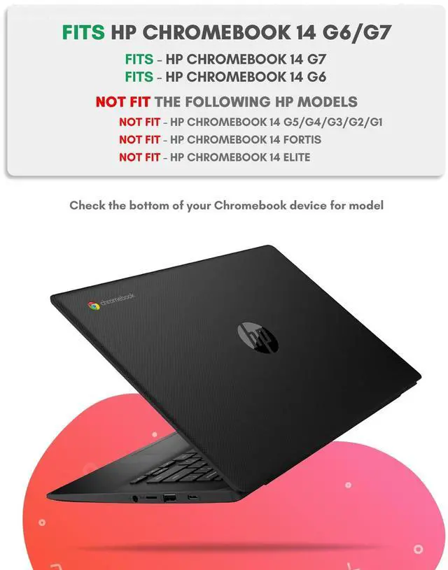 Alt view image 7 of 12 - Shell HP G6/ G7 EE, 14" - Rugged Hard Shell Case for HP Chromebook G6 / G7 EE, 14" (4/2020)