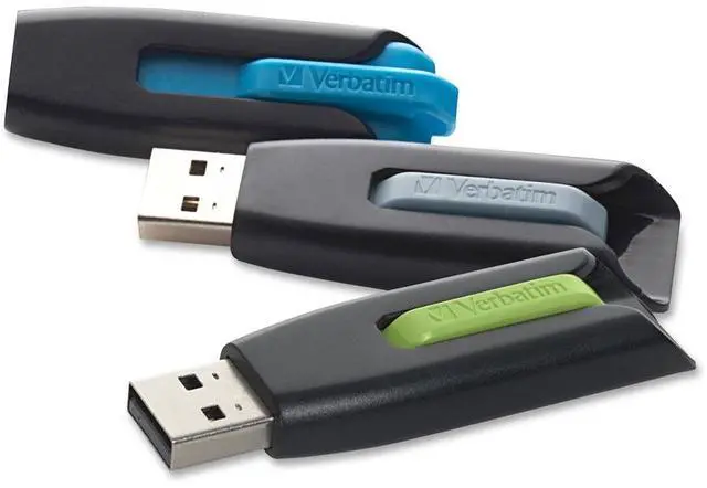 Alt view image 4 of 10 - VERBATIM AMERICAS LLC 99126 3PK 16GB V3 USB 3.0 FLASH DRIVE