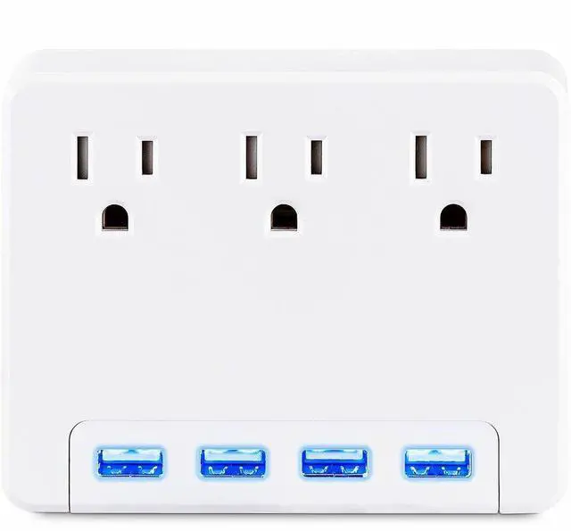 Alt view image 4 of 12 - CyberPower P3WU Wall Tap Outlet