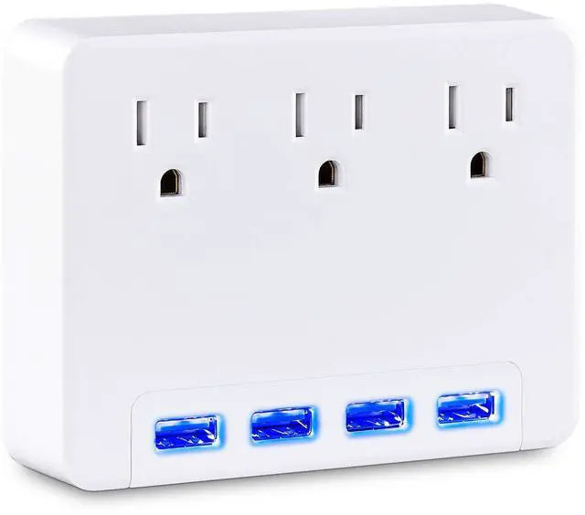 Alt view image 7 of 12 - CyberPower P3WU Wall Tap Outlet
