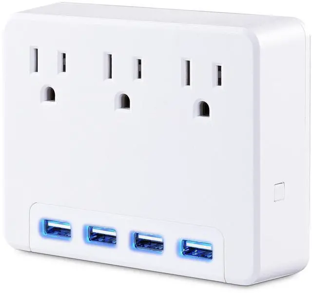 Alt view image 9 of 12 - CyberPower P3WU Wall Tap Outlet