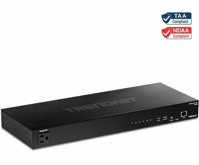 Alt view image 16 of 20 - TRENDnet TPI-06, 6-Outlet Managed Rackmount Power Distribution Unit, Black