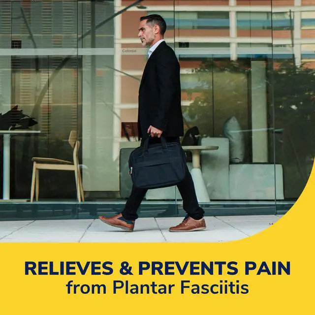 Alt view image 6 of 7 - Plantar Fasciitis All Day Pain Relief Orthotics for Men Men Size 8 to 13 Blue 87101886