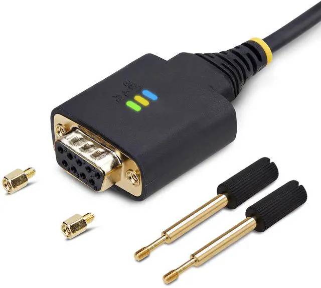 Alt view image 7 of 7 - StarTech 10ft (3m) USB to Null Modem Serial Adapter Cable 1P10FFCN-USB-SERIAL