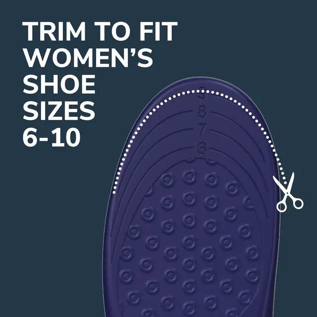 Alt view image 7 of 7 - Plantar?Fasciitis?All Day Pain Relief Orthotics for Women Women Size 6 to 10 Blue 87101894