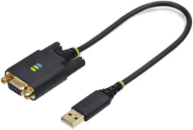 Alt view image 2 of 7 - StarTech 1ft (30cm) USB to Null Modem Serial Adapter Cable 1P1FFCN-USB-SERIAL