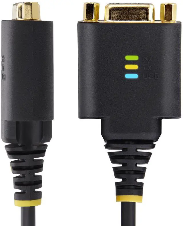 Alt view image 3 of 7 - StarTech 1ft (30cm) USB to Null Modem Serial Adapter Cable 1P1FFCN-USB-SERIAL