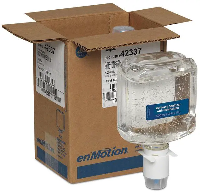 Main image of enMotion Gen2 E3-Rated Gel Sanitizer Dispenser Refill Fragrance-Free 2Ct 42337