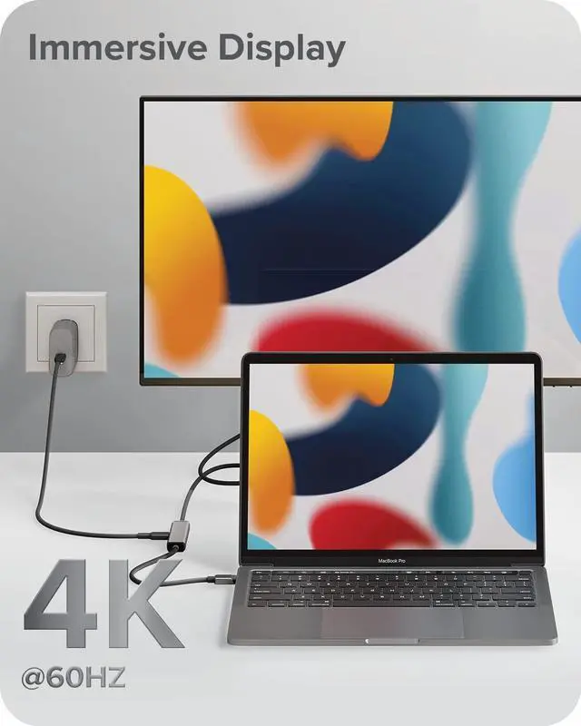 Alt view image 4 of 8 - ALOGIC Ultra USB-C to HDMI with 100W PD Cable Male to Male 1m ULCHDPD01SGR