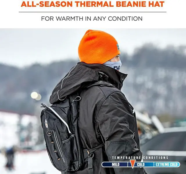 Alt view image 7 of 7 - N-Ferno 6812 Rib Knit Beanie One Size Fits Most Black 16812