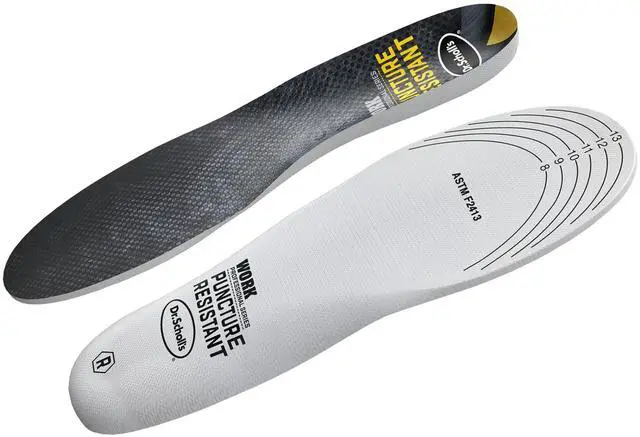 Alt view image 7 of 7 - Professional Series Work Puncture Resistant Insoles for Men Men's Size 8 to 14 Black 90000332