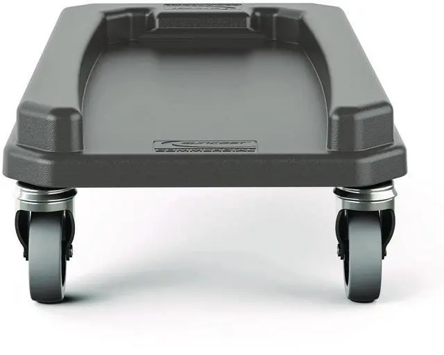 Main image of 23 Gallon Resin Slim Trash Can Dolly 11.88" x 20.78" x 6.18" Gray TCNDOLLY
