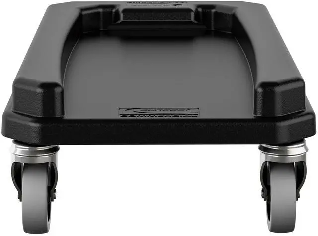 Alt view image 2 of 5 - 23 Gallon Resin Slim Trash Can Dolly 11.88" x 20.78" x 6.18" Gray TCNDOLLY