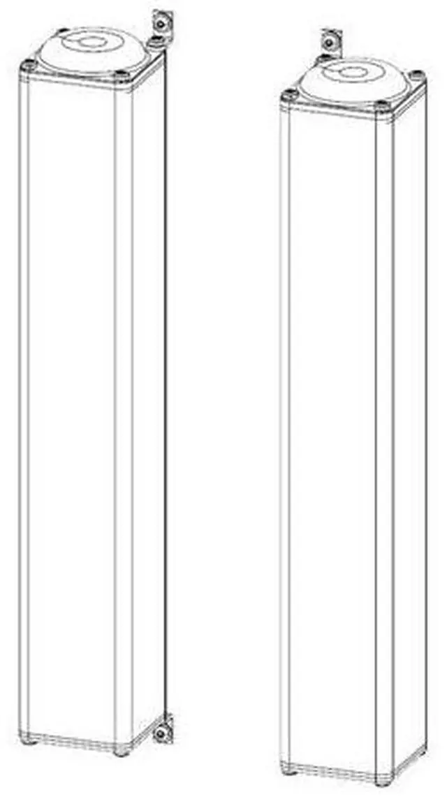 Alt view image 4 of 4 - Sharp NEC Display SP-RM3A Speaker System 35 W RMS Black SPRM3A