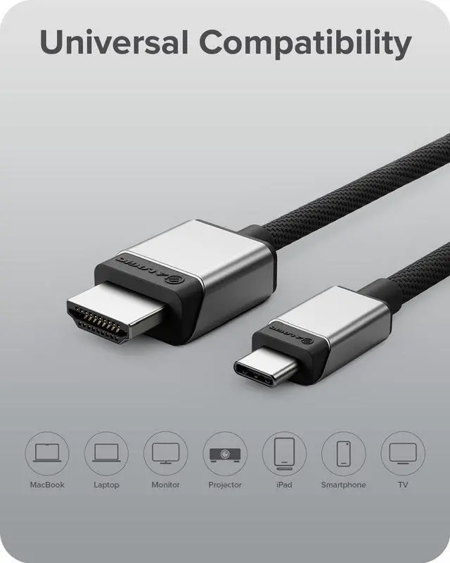 Alt view image 6 of 8 - ALOGIC Ultra USB-C to HDMI with 100W PD Cable Male to Male 2m ULCHDPD02SGR