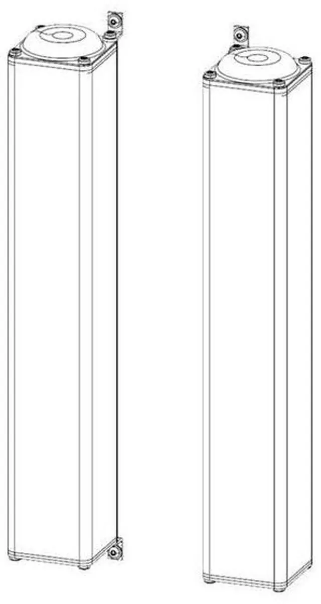 Alt view image 3 of 4 - Sharp NEC Display SP-RM3A Speaker System 35 W RMS Black SPRM3A