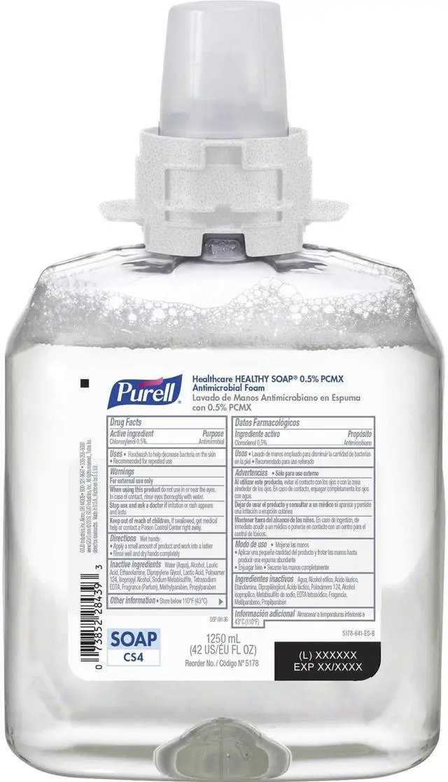 Alt view image 2 of 3 - Purell HEALTHY SOAP 0.5% PCMX Foam Fragrance-Free 4Ct 517804
