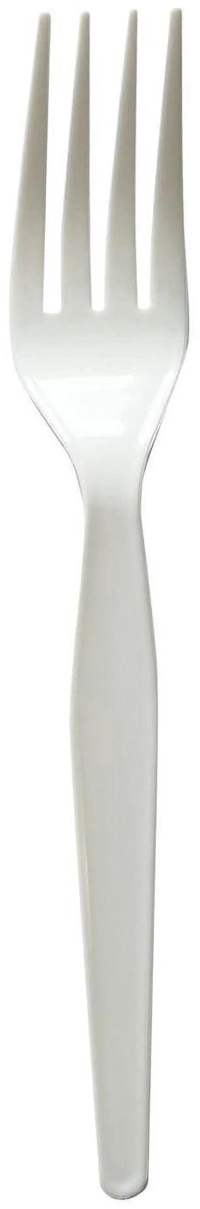 Alt view image 2 of 5 - Heavyweight Wrapped Polystyrene Cutlery Fork Plastic White 1000/Carton BWKFORKWHPSIW