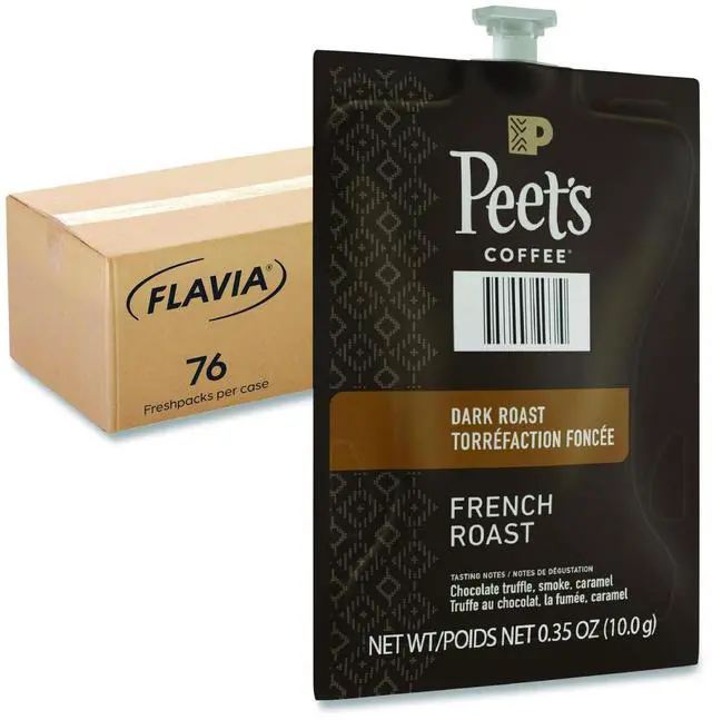 Main image of Flavia 48036 Peet's French Roast Coffee Freshpack, -76/Carton