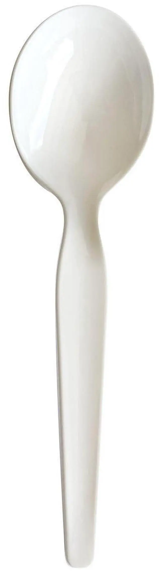 Alt view image 2 of 5 - Heavyweight Wrapped Polystyrene Cutlery Spoon Plastic White 1000/Carton BWKSPOONWHPS