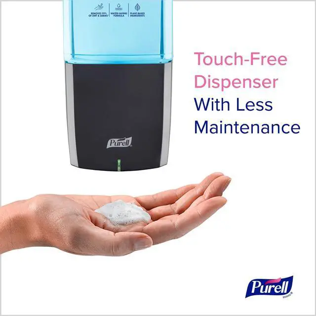 Alt view image 2 of 7 - ES10 Automatic Hand Soap Dispenser 1200 mL 4.33 x 3.96 x 10.31 Graphite 8334E1