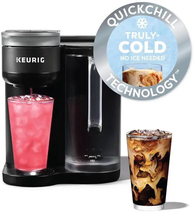 Alt view image 2 of 7 - Keurig 5000380296 K-Brew + Chill Single Serve Coffee Maker - Black
