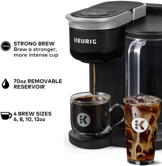 Alt view image 7 of 7 - Keurig 5000380296 K-Brew + Chill Single Serve Coffee Maker - Black