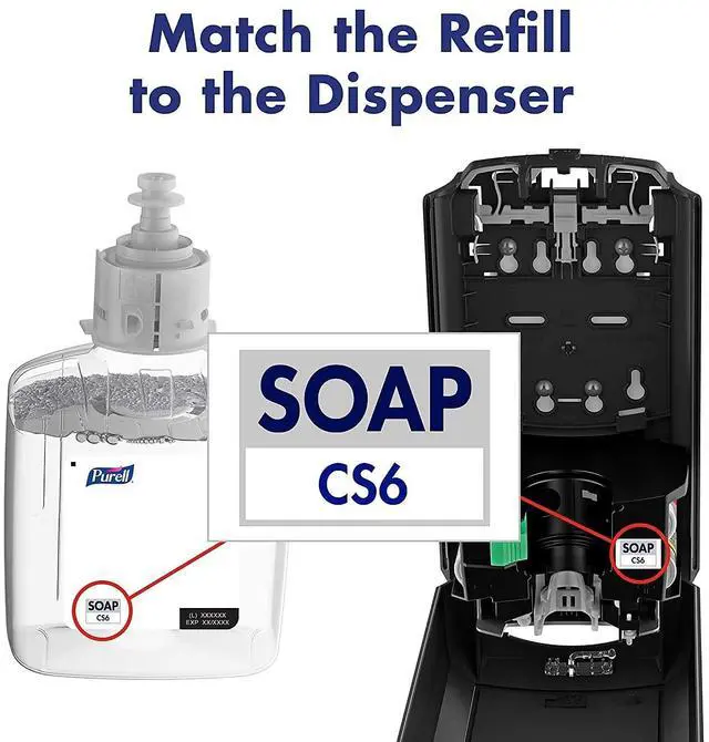 Alt view image 5 of 7 - Purell Mild Foam Refill For CS6 Dispensers Fragrance-Free 2/Carton 657402