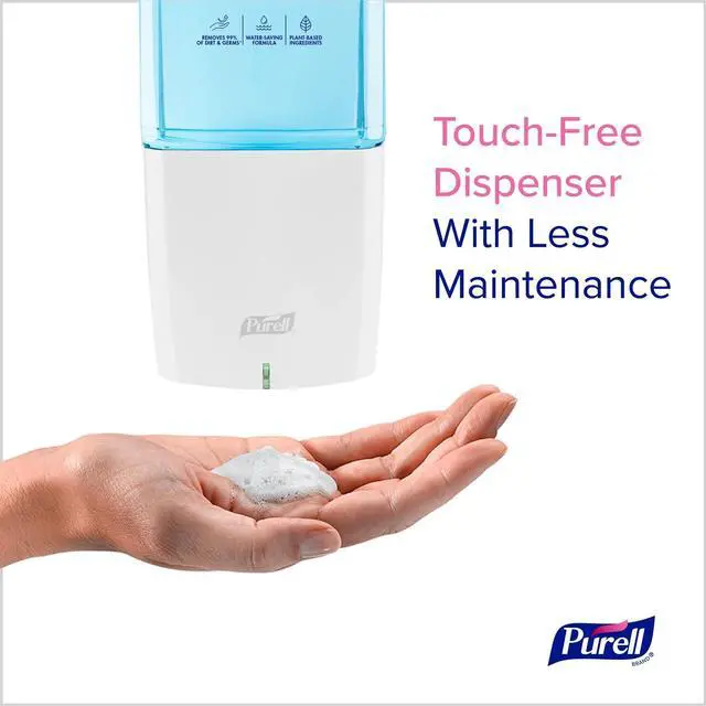 Alt view image 2 of 7 - ES10 Automatic Hand Soap Dispenser 1200 mL 4.33 x 3.96 x 10.31 White 8330E1