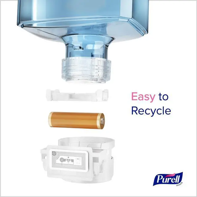 Alt view image 7 of 7 - ES10 Automatic Hand Soap Dispenser 1200 mL 4.33 x 3.96 x 10.31 White 8330E1